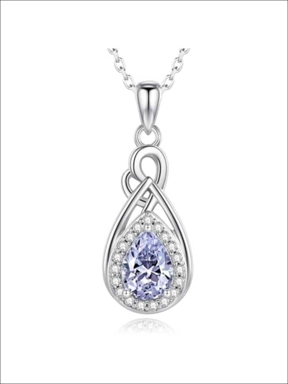 925 Sterling Silver Teardrop Urn Necklace for Ashes - Cremation Jewelry